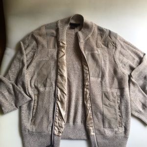 100% Silk Vintage Tulliano Bomber Jacket